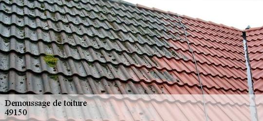 Demoussage de toiture  vaulandry-49150 PJ nettoyage
