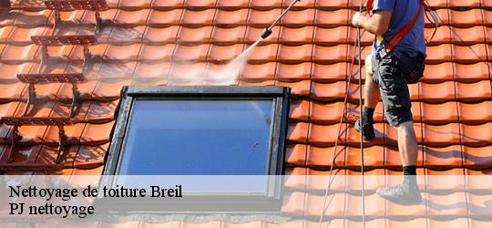 Nettoyage de toiture  breil-49490 PJ nettoyage